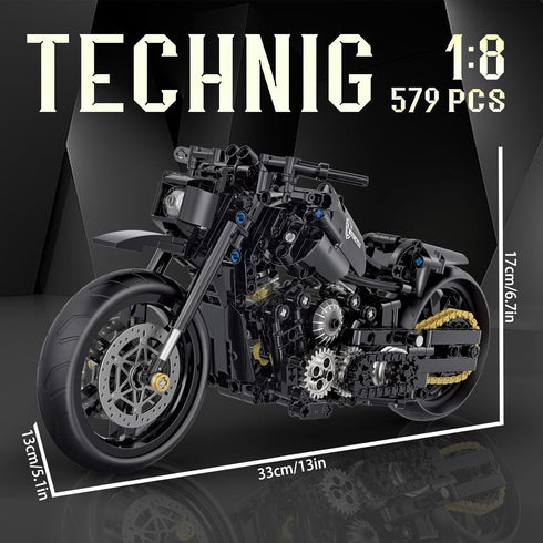 1:8 Set 14 15 16+ Birthday(579PCS) Motorcycle Building for Adults, Building Blocks for Adults, Collectible Toy