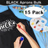 PLULON 15Pcs Kids Adjustable Paint Aprons, Bulk Art Apron with 2 Pockets for Girls Boys Painting Crafting