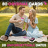 Renaco Gift Company 80 4 Cards Couples Games for Adults, Levels Scratch Off Bedroom Card Game, Romantic Date Night