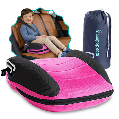 Hiccapop UberBoost Inflatable Booster Car Seat | Blow up Narrow Backless Booster
