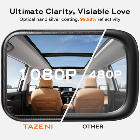 Baby Car Mirror for Baby Hook Clip Design Never Shake Baby Mirror for Car Seat Mirror Rear Facing Newborn Essentials