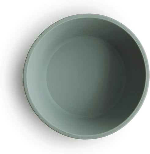 mushie Silicone Suction Bowl, BPA-Free Non-Slip Design (Cambridge Blue)