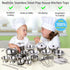 Tiny Size Kitchen Pretend Play Toys - Super Deluxe Stainless Steel Pots & Pans Play Kit with Storage Box for Toddlers