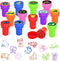 Cinrobiye 24 Pcs Garbage Truck Party Favor Stampers,Garbage Truck Party Supplies, Truck