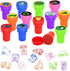 Cinrobiye 24 Pcs Garbage Truck Party Favor Stampers,Garbage Truck Party Supplies, Truck