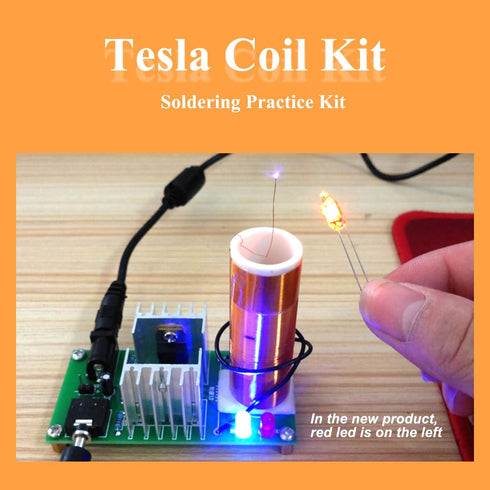 Mini Tesla Coil Soldering Kit Electronics Kit Soldering Practice Kit Mini Musical Tesla Coil Electronic Diy Kits