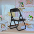 12pcs Gadpiparty Mini Chairs for Crafts, Mini Folding Chair, Action Figure Accessories Phone Holder Stand Doll