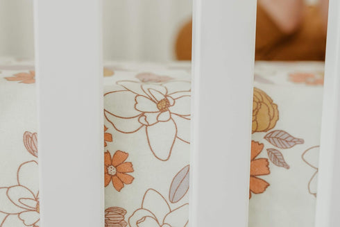 Ferra Copper Pearl Premium Knit Crib Sheets - Breathable and Soft, Fitted for Standard Mattresses, Perfect for Baby
