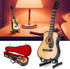 Wooden Miniature Guitar with Stand and Case, 5.9in Black Mini Guitar Model for Home Decor
