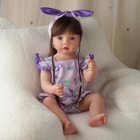 2 Set 17-22 Inch BABESIDE Pcs Reborn Baby Doll Clothes for Babydolls, Fruit Pattern Baby Dolls Clothes Accessories