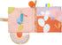 Manhattan Toy Llama Themed Soft Baby Activity Book with Squeaker, Crinkle Paper and Baby-safe Mirror Small