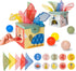 Taf Toys Sensory Baby Tissue Box - Montessori Square Sensory Toys with Colorful Pull Scarves, Play Balls, and Cards.