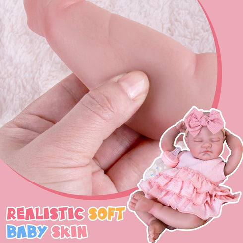 20 Inches 3+ Aori Reborn Baby Dolls - Realistic Real Life Baby Doll with Feeding Kit, Lifelike Newborn Baby Girl