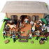 FOWIUNYE 16Pcs Little Farmer People Figures, Plastic Farm Keeper Figurines Realistic Hand Painted Farmer People