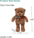 15” Teddy Bear with Heart - Cute Brown Stuffed Animal Plush Toy for Valentine's Day, Gifts for Girlfriend, Boyfriend,