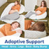 Talbot's Dr. Mom's Pregnancy Pillow - Stay Cool C-Shaped Pillow for Pregnant Women