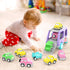 1 2 3 5-in-1 LASCOTON Toys for Year Old Girl, Carrier Truck for Toddler Girl, Friction Power Toy Cars with Light