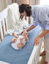 Momcozy 38''x26'' Pack Pack 2 Pack Muslin Mini Crib Sheets Fitted - and Play Sheets for N Play Mattress, Soft