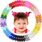 Baby Hair Clips 60PCS - 2" Fully Lined Tiny Hair Bows Alligator Clips for Infants and Toddlers