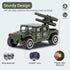 Diecast Military Vehicles, 6 Pack Army Toys Assorted Alloy Metal Model Cars for Boys Kids Age 6-10