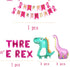 Dino-Rex Baby Girl 3rd Birthday Party Decorations - Pink Dinosaur Supplies for Celebrations