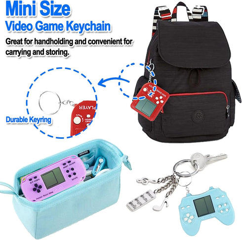 Video Game Party Favors for Kids, 12Pcs Keychain, Gaming Supplies, Birthday Gifts, Classroom Prizes