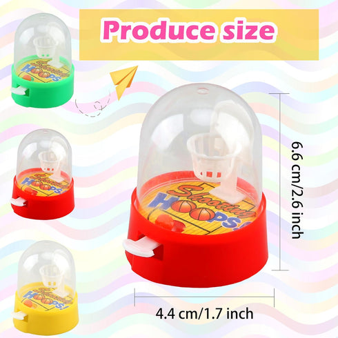 64 Pack Mini Finger Basketball Shooting Games Handheld Desktop Table Basketball Hoop for Kids
