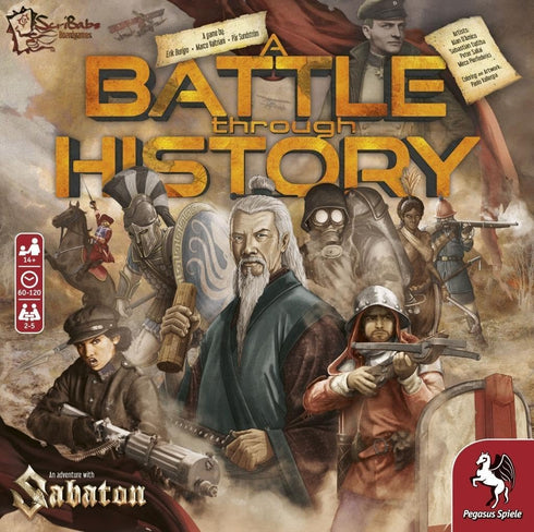 A Battle Through History Board Game by Pegasus Spiele, 2-5 Players, Family Game Night for Ages 14+