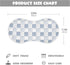 decor gift 4 Pack 22x11in Cotton Burp Cloths Muslin Breathable Blue Checkered Pattern spit up Rags for Unisex Newborns