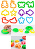 Set 69Pcs Letter Molds Tools for Kids Accessories, Rollers and Cutters, Numeral Various Plastic Animal Molds and Art