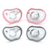 Nanobebe Baby Pacifiers 0-3 Month - Orthodontic, Curves Comfortably with Face Contour,