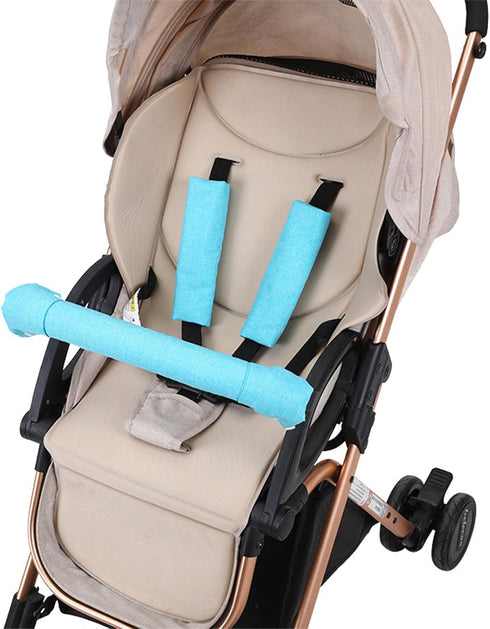 jojobasec Stroller Handle Sleeve Cover Baby Stroller Sleeve Cotton Handlebar Cover for Armrest Shoulder Belt