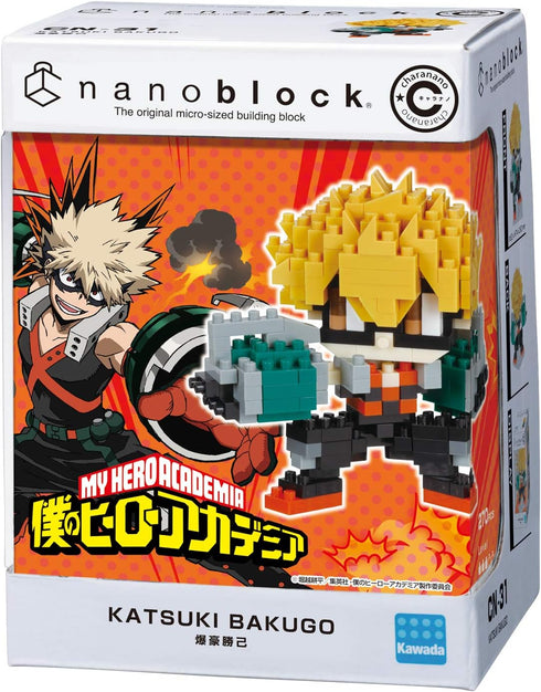 nanoblock - My Hero Academia - Katsuki Bakugo, Charanano Series Building Kit