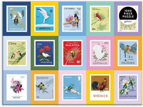 Galison Birds of The World Puzzle, 1000 Pieces, 27” x 20'' – Jigsaw Puzzle Featuring Artwork from Diana Beltrán Herrera – Thick, Sturdy Pieces, Challenging Family Activity, Makes a Great Gift
