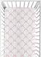 Sweet Jojo Designs Fitted Baby Crib Sheets (Pink Bows) for Girls, Infant