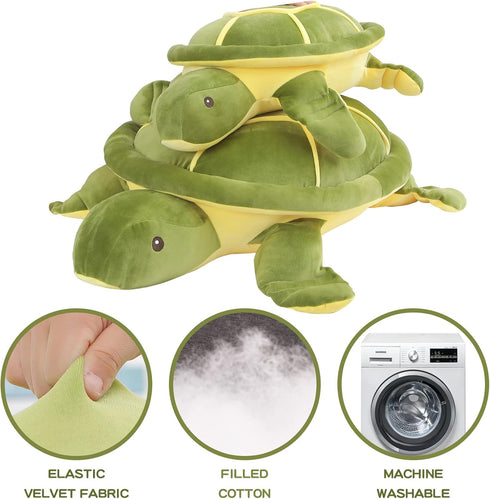 28" Soft Plush Sea Turtle Stuffed Animal | Large Plush Pillow Toys | Gift for Kids Boys