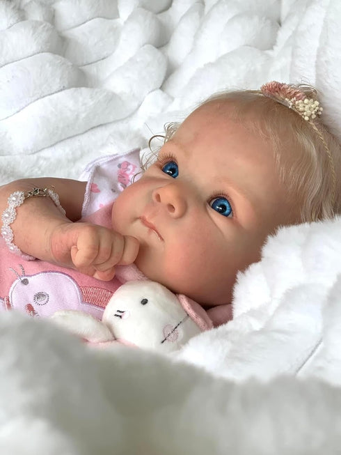 18Inch 3+ iCradle Reborn Baby Dolls Realistic Baby Doll Silicone Dolls Toy for Kids Age