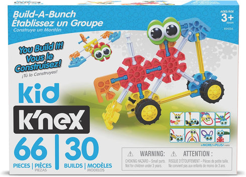 KID K’NEX Build A Bunch Set, 66 Pieces Construction Educational Toy for Ages 3+ (Amazon Exclusive)