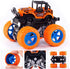 Duyfioa 4 Pack 360 4 Playset 3 4 5 6 7 8 Monster Trucks for Boys, Pull Back Vehicles Cars for Toddlers, Rotation Wheels