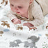 30 40 Inch BOPRIO Baby Blankets for Unisex Boys Girls, Super Soft Nursery Minky Blankets with Woodland Animal Design
