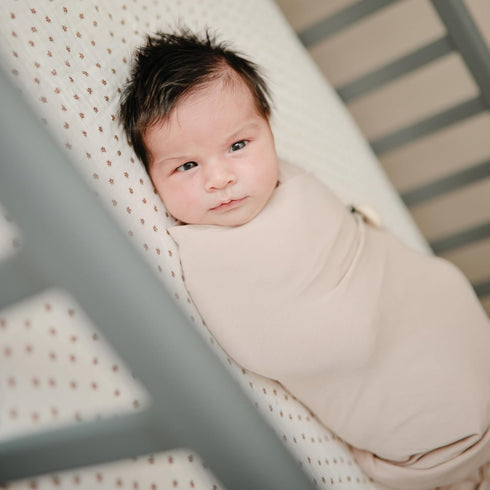 24"x 38" mushie Extra Soft Muslin Fitted MINI Crib Sheet | (Bloom)