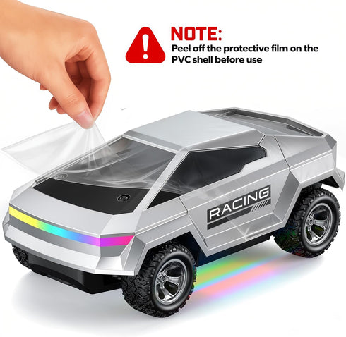 1:24 2WD 2.4GHz 3+ Remote Control Car, Scale Pick-up RC Truck, High Speed All Terrain Off-Road Vehicle with Lights