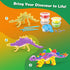 5 12 Set Drama Planet Dinosaur Air Dry Clay Kit Create Dinosaur Models with Colors of Modeling Clay, Instruction Guide