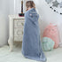 MICHLEY Unisex Baby Animal Hooded Bath Towel, Soft Cotton Beach Bathrobe for 0-6T, Grey