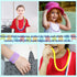 Stretchy Coil Chew Necklaces and Bracelets - 16 Pack Teething Toys for Sensory Kids with Autism, Reduce Anxiety