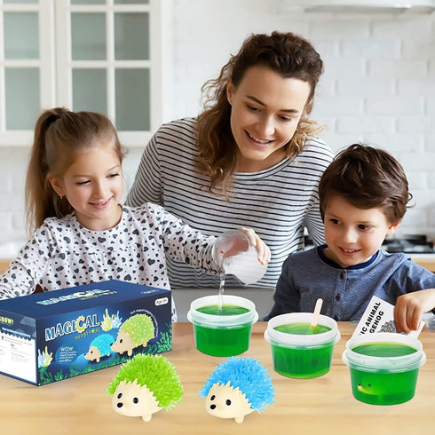 2 (24H),Science 8-12 6+ sdaymol Crystal Growing Kit for Kids - Colors Hedgehog to Grow Fast in Experiments Learning