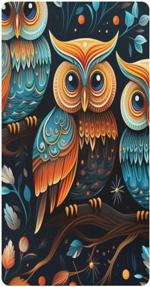Bseiialft Three Owls Tree Crib Sheets for Boys Girls Soft and Breathable Cotton