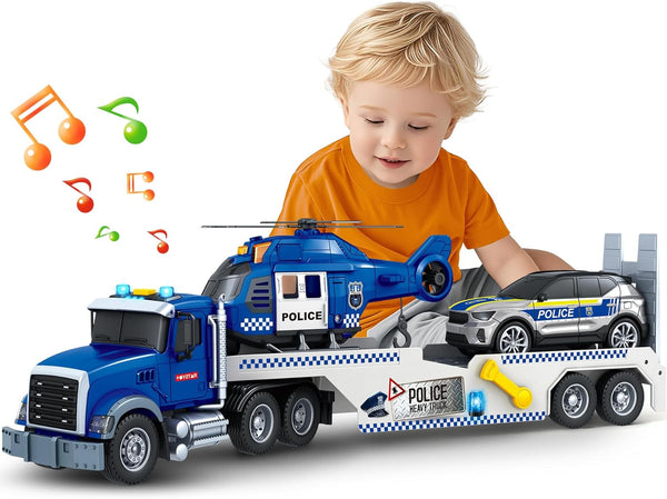 SpringFlower 21" Semi Truck Toy, 3 4 5 6 Year Old Boys
