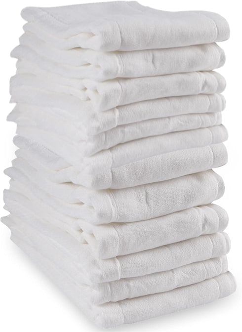 Prefold Cloth Diapers - Premium Cotton, Fasoar 3 Ply Environmental Friendly Baby