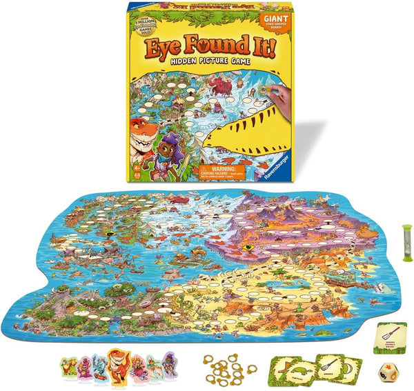 Ravensburger Dinosaur Island Eye Found It! Board Game, Engaging Family Fun with Colorful Dinosaur Scenery
